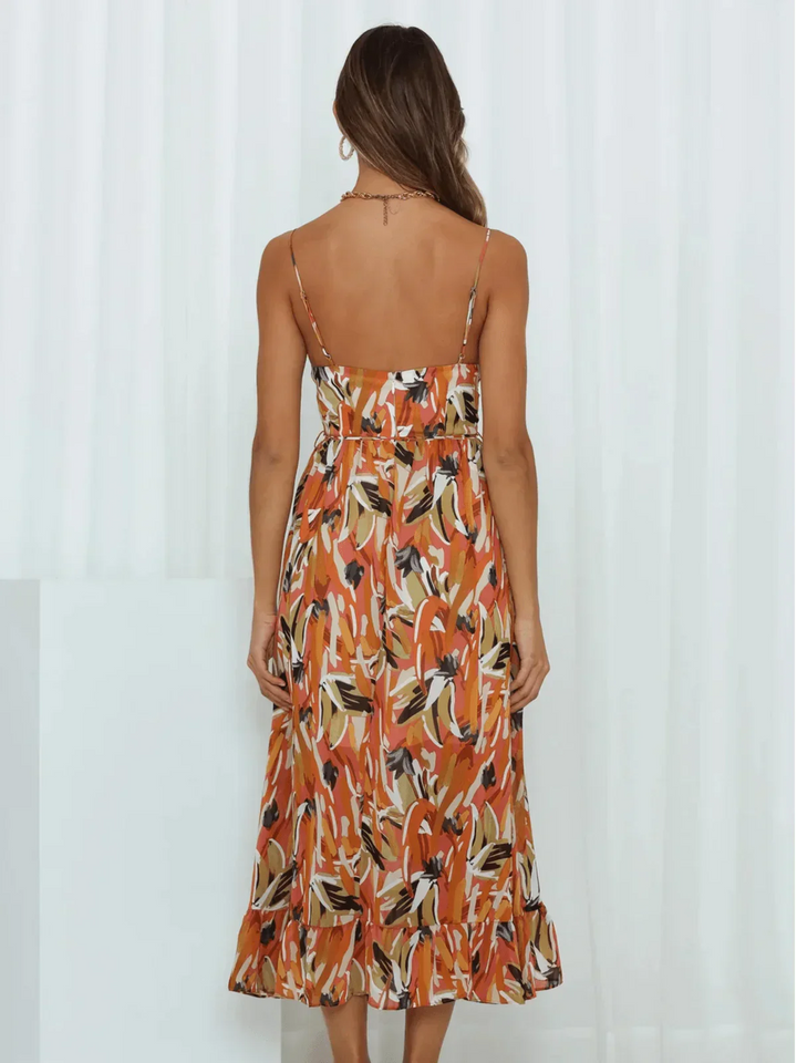 Robe Longue Bohème – Modèle Soleil, Légère & Fluide