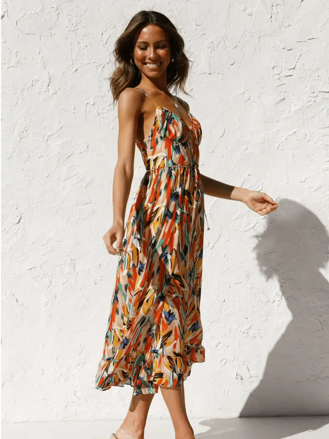 Robe Longue Bohème – Modèle Soleil, Légère & Fluide