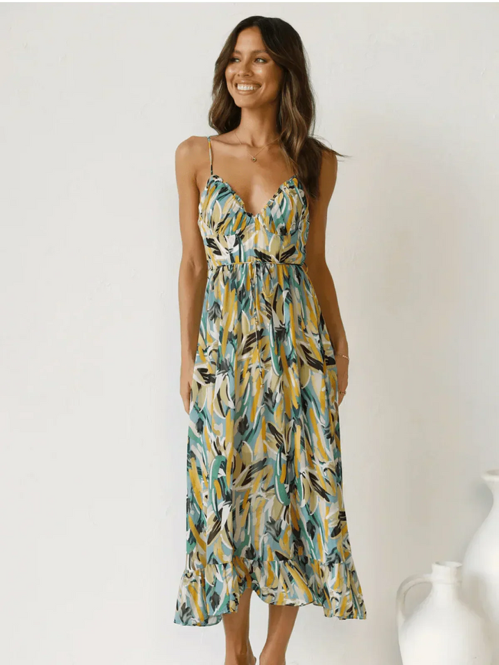 Robe Longue Bohème – Modèle Soleil, Légère & Fluide