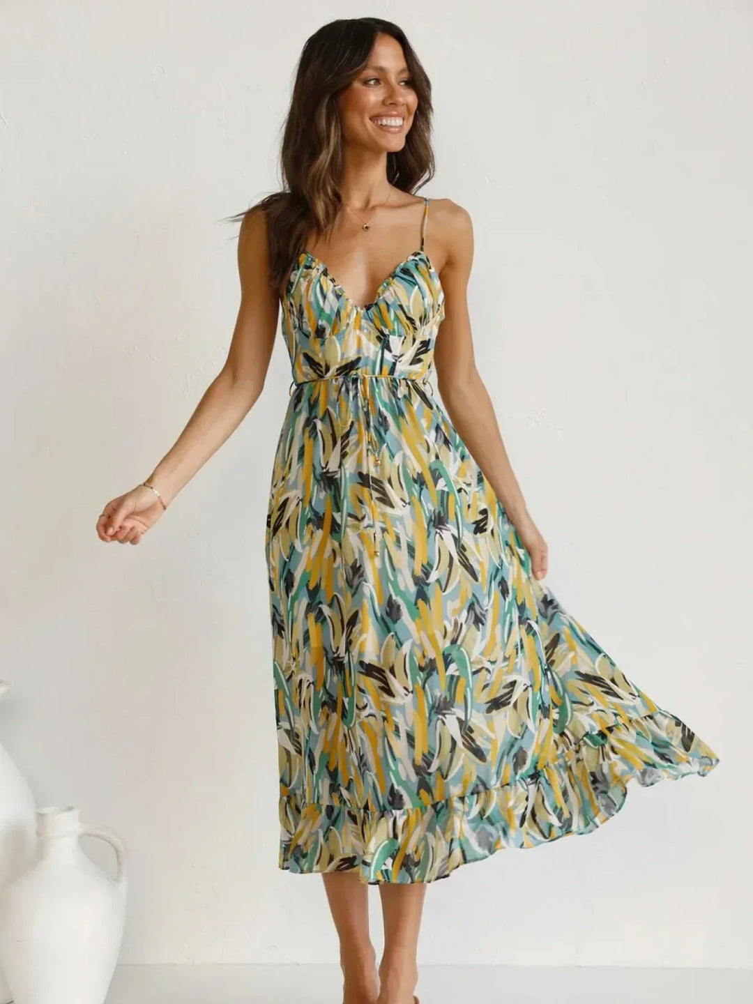 Robe Longue Bohème – Modèle Soleil, Légère & Fluide