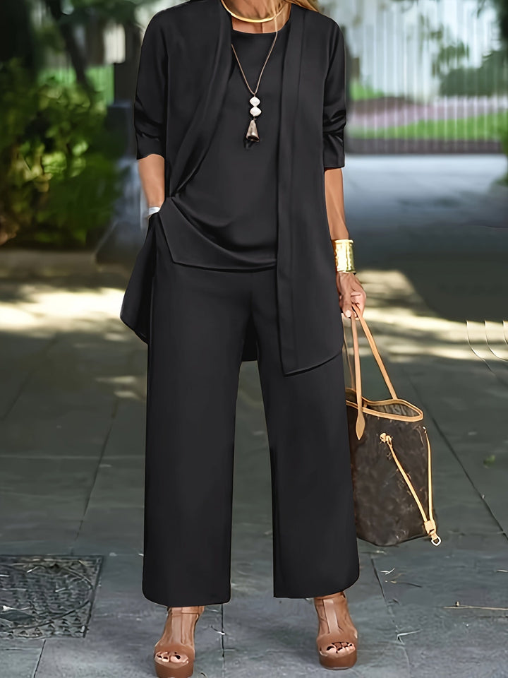 Ensemble Coordonné Pantalon Large – Noir