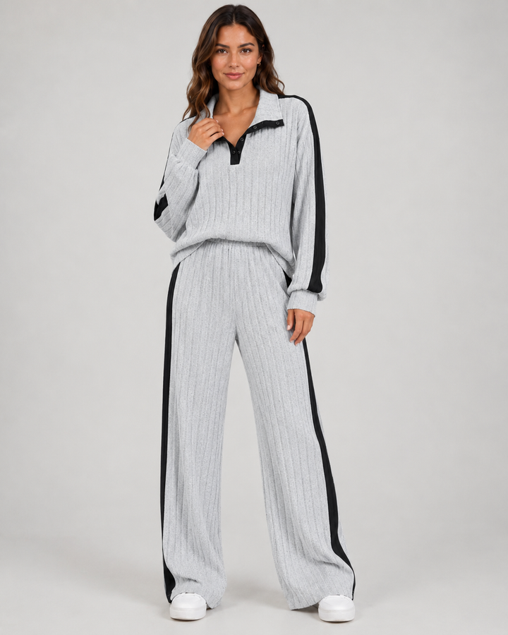 Ensemble Coordonné Sport Chic – Gris