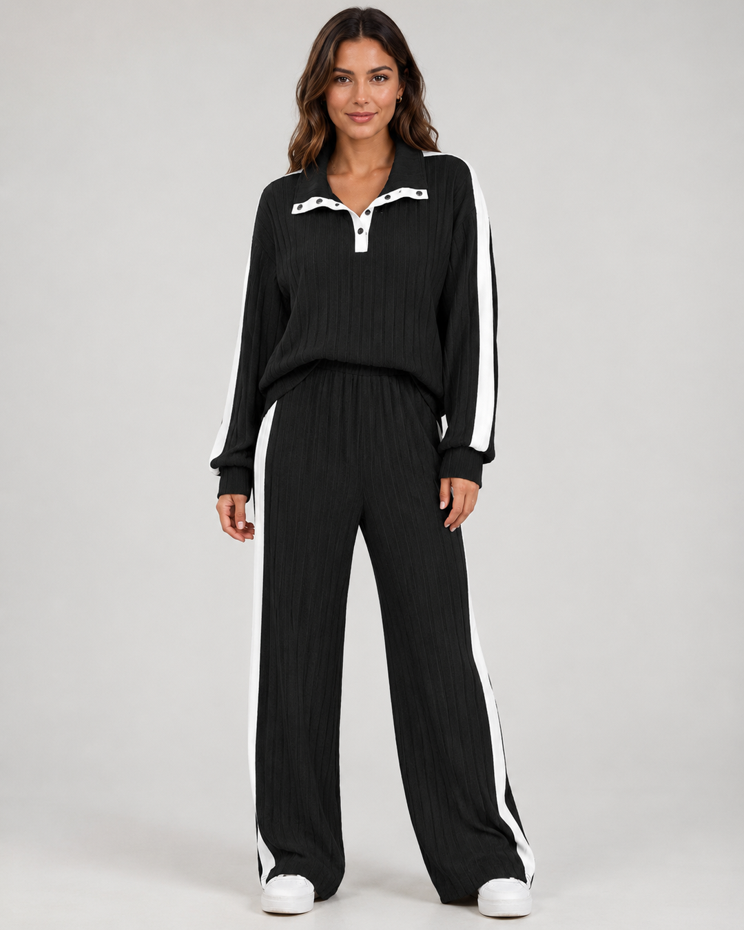 Ensemble Coordonné Sport Chic – Noir