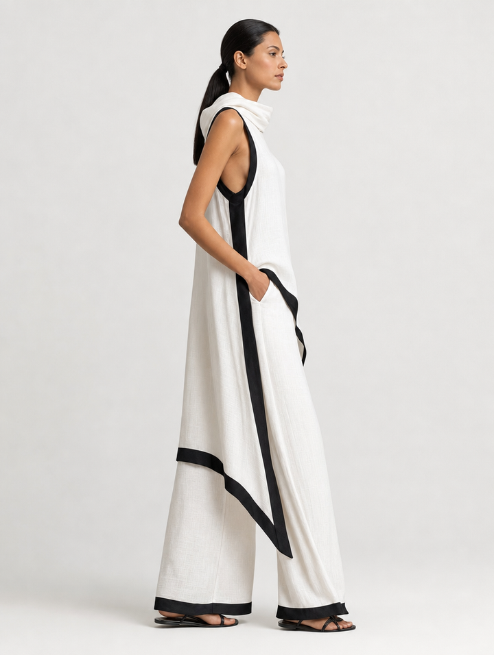 Ensemble Élégant Bicolore