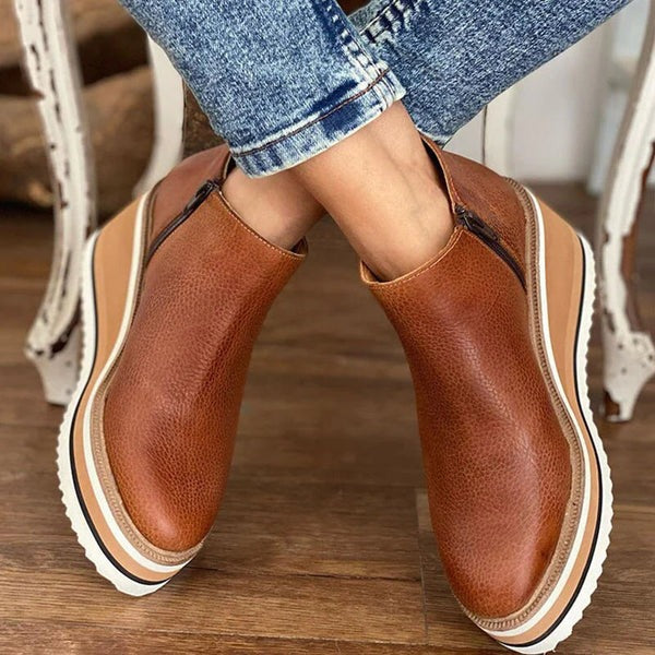Chaussures Compensées Slip-On | Style Décontracté et Élégant