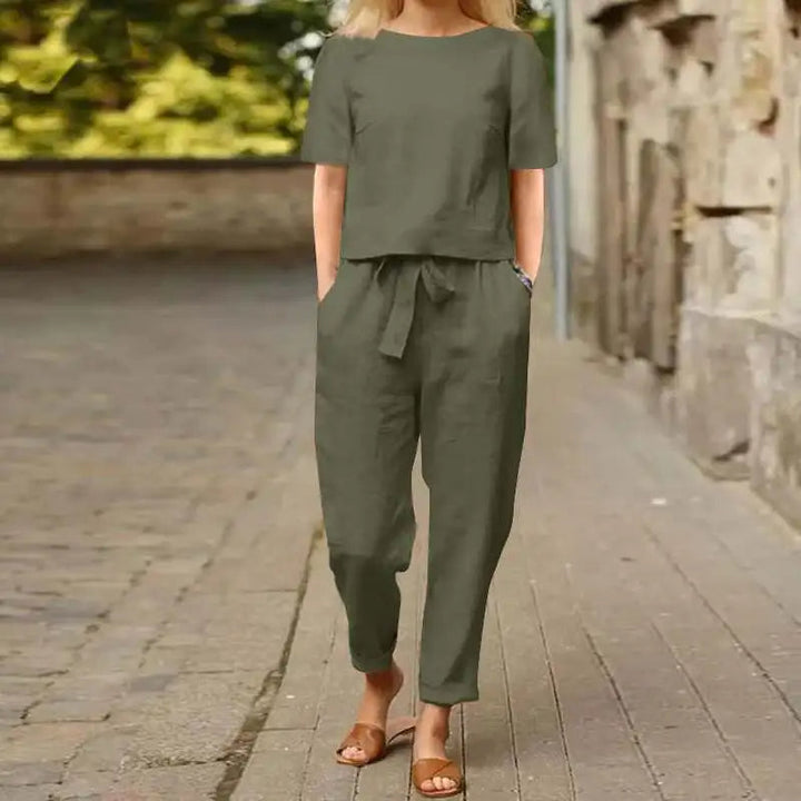 Ensemble Décontracté en Lin | Léger et Chic | Look Estival