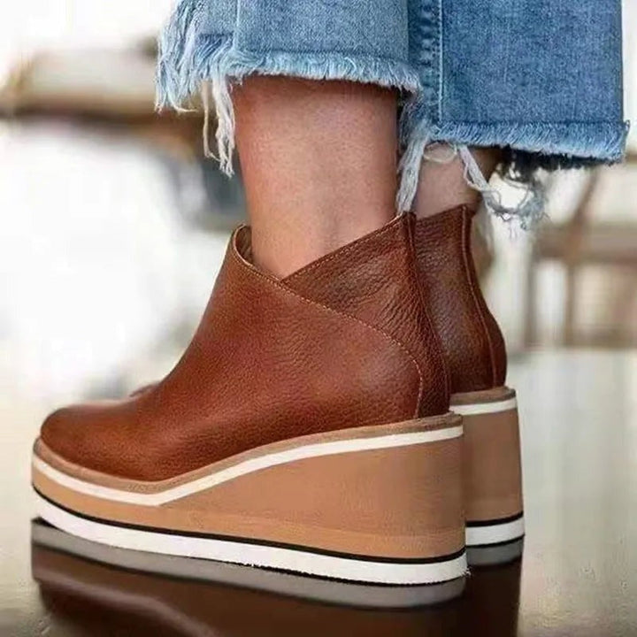 Chaussures Compensées Slip-On | Style Décontracté et Élégant