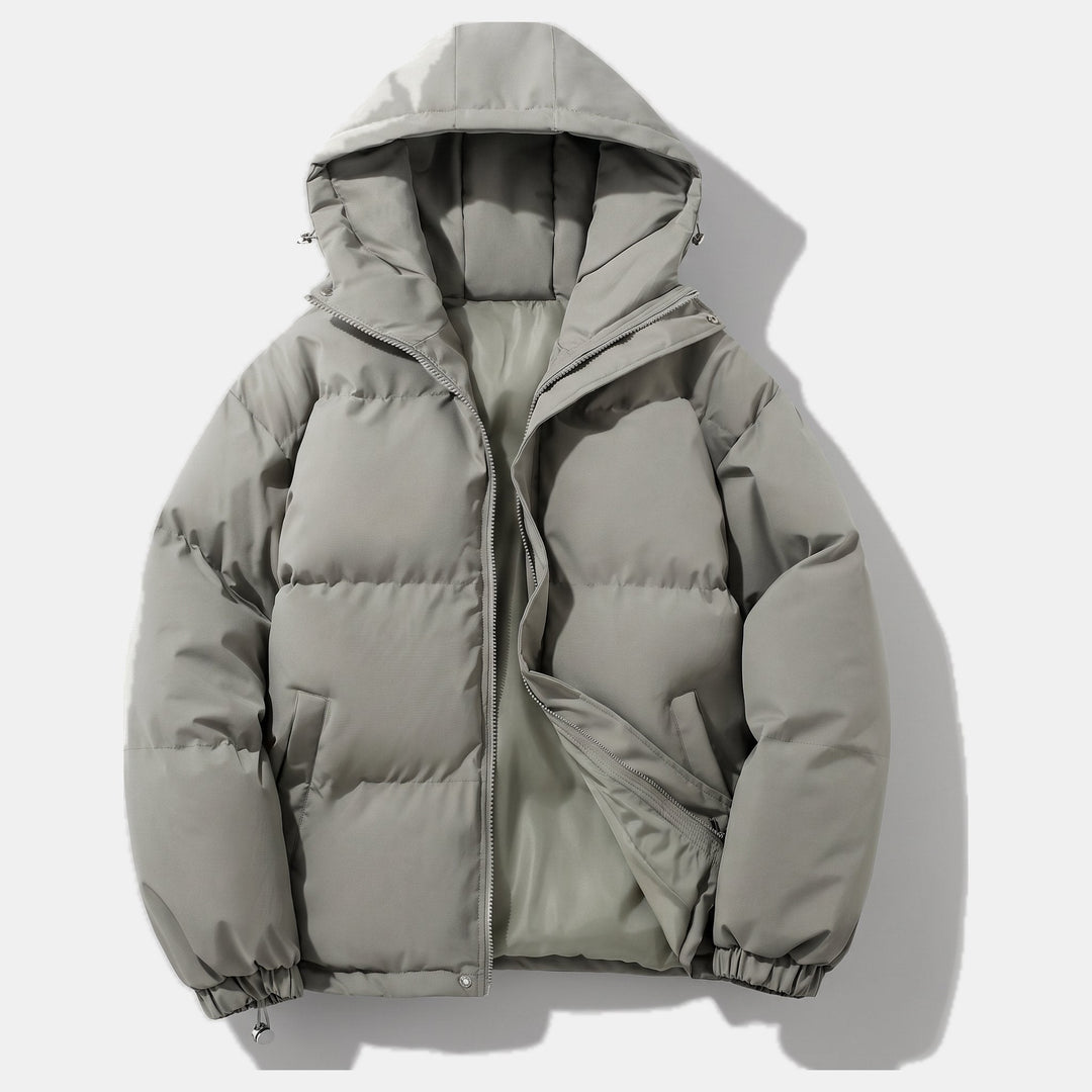 Veste Matelassée Style Urbain – Gris Clair