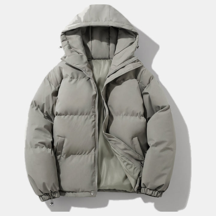 Veste Matelassée Style Urbain – Gris Clair