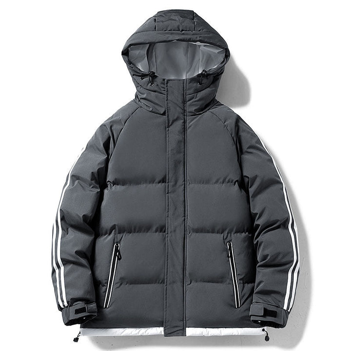 Veste Sportive à Bandes Latérales – Gris