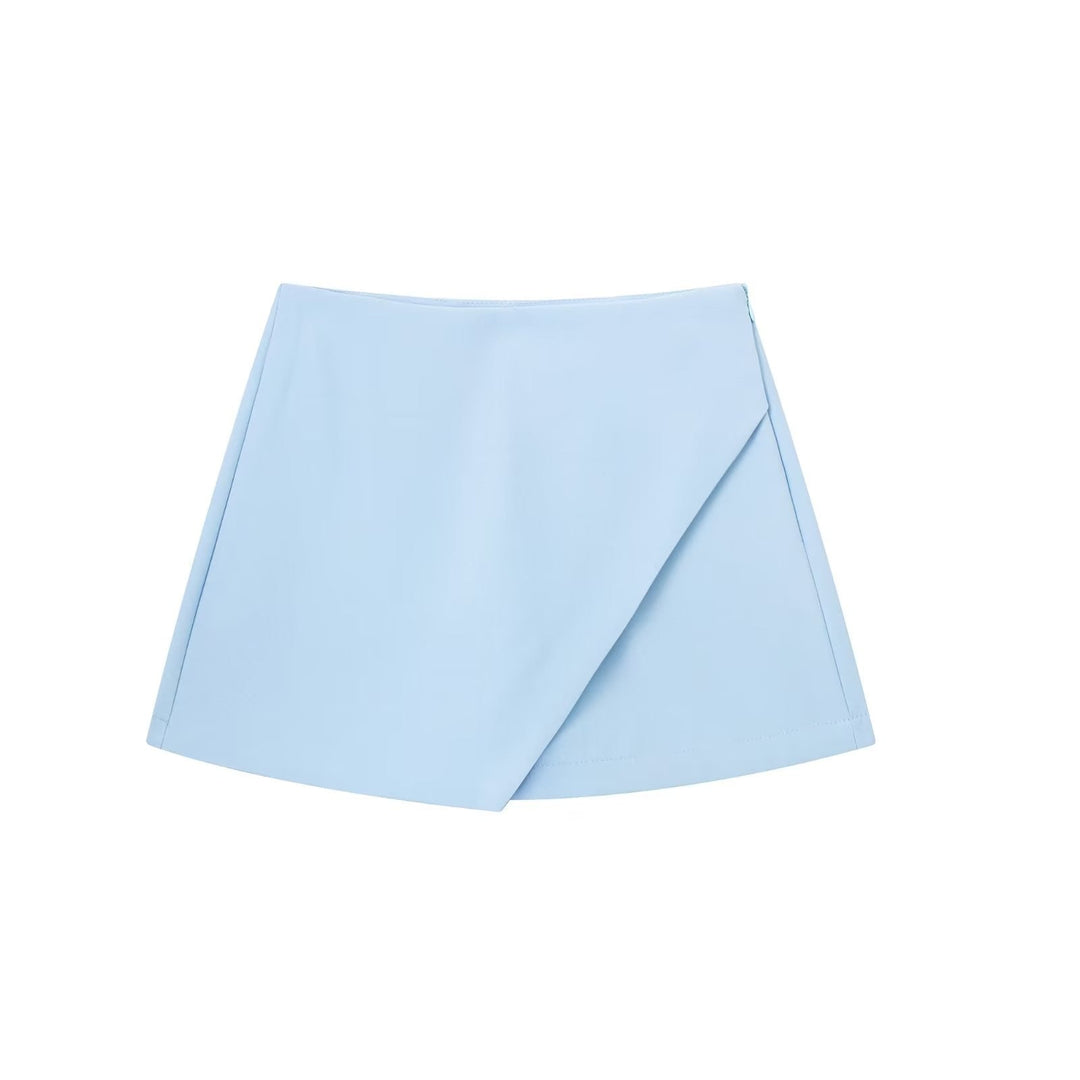 Vividia | Short Jupe Asymétrique Taille Haute Coupe Ajustée Chic Été Pour Femme