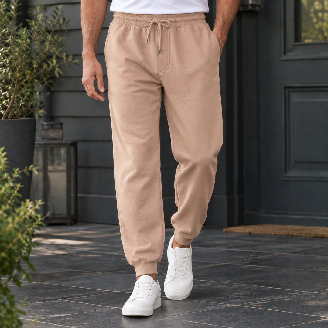 Jogging Homme Coupe Fuselée – Camel European Size