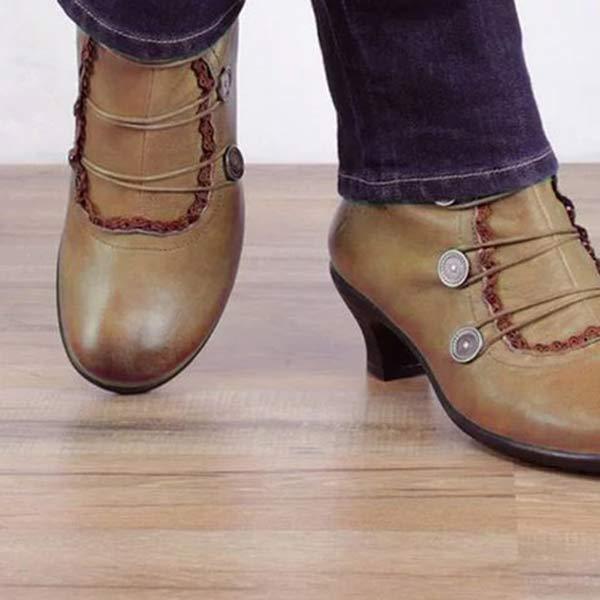 Bottines à Talons Vintage | Élégantes et Confortables | Look Rétro-Chic
