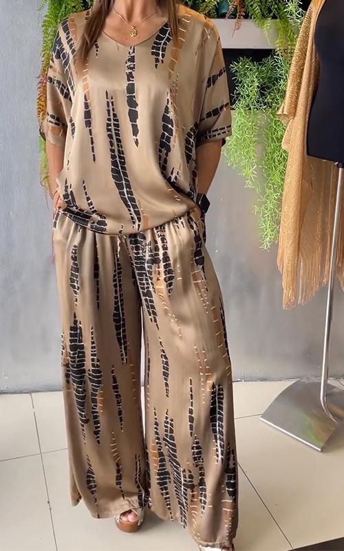 Ensemble Kimono et Pantalon Fluide | Élégant et Confortable | Look Bohème