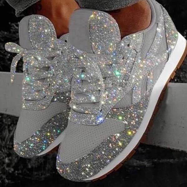 Baskets à Paillettes | Brillantes et Confortables | Look Audacieux