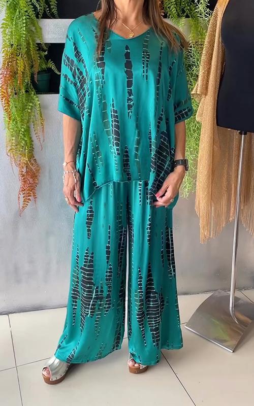 Ensemble Kimono et Pantalon Fluide | Élégant et Confortable | Look Bohème