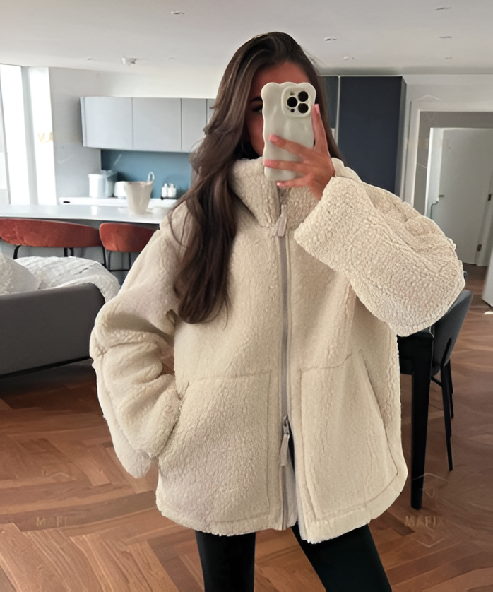 Veste Oversize en Polaire Teddy | Chaude & Élégante | Incontournable Hiver