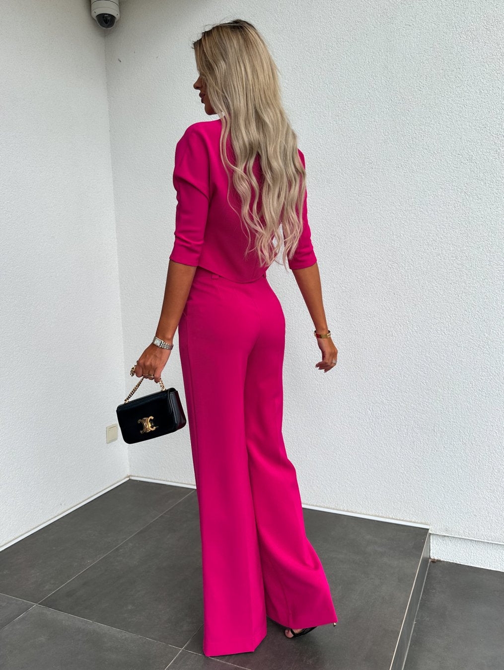 Ensemble Pantalon Évasé et Haut Court | Moderne et Élégant | Look Sophistiqué