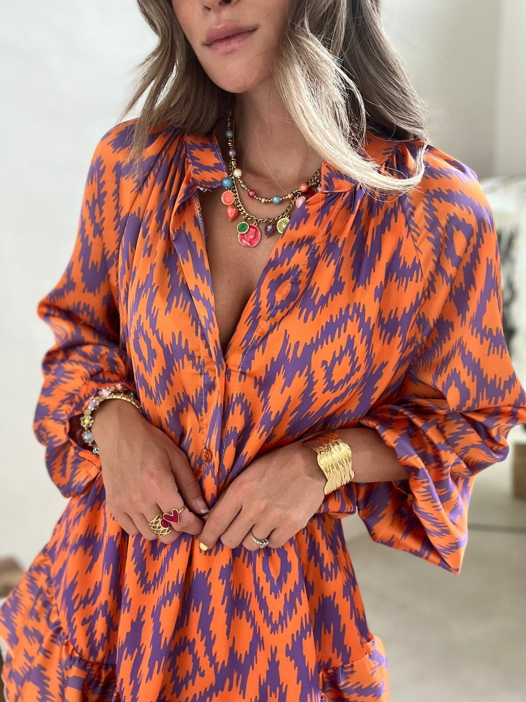 Robe Bohème – Coupe Fluide & Imprimé Ikat Authentique