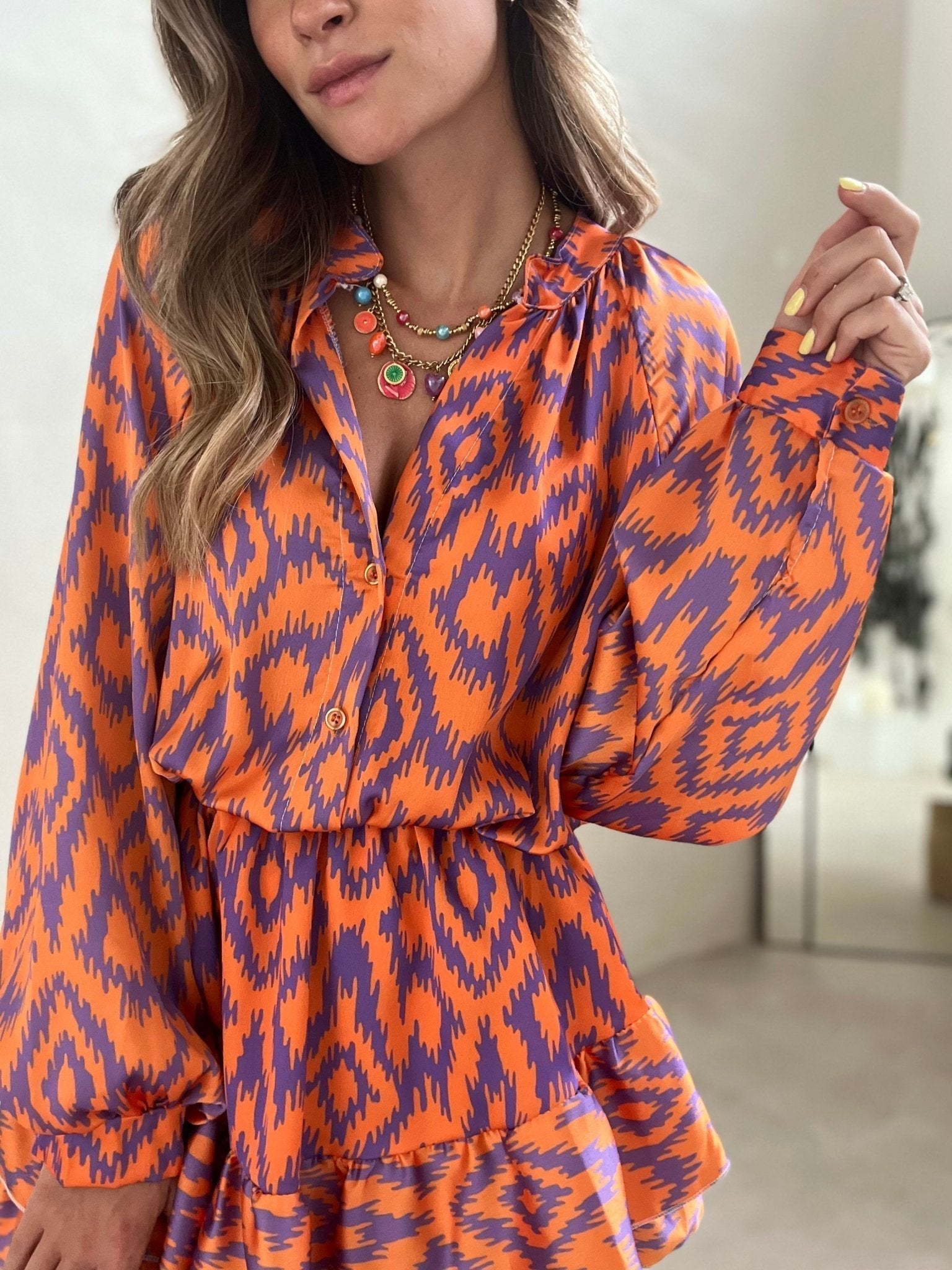 Robe Bohème – Coupe Fluide & Imprimé Ikat Authentique