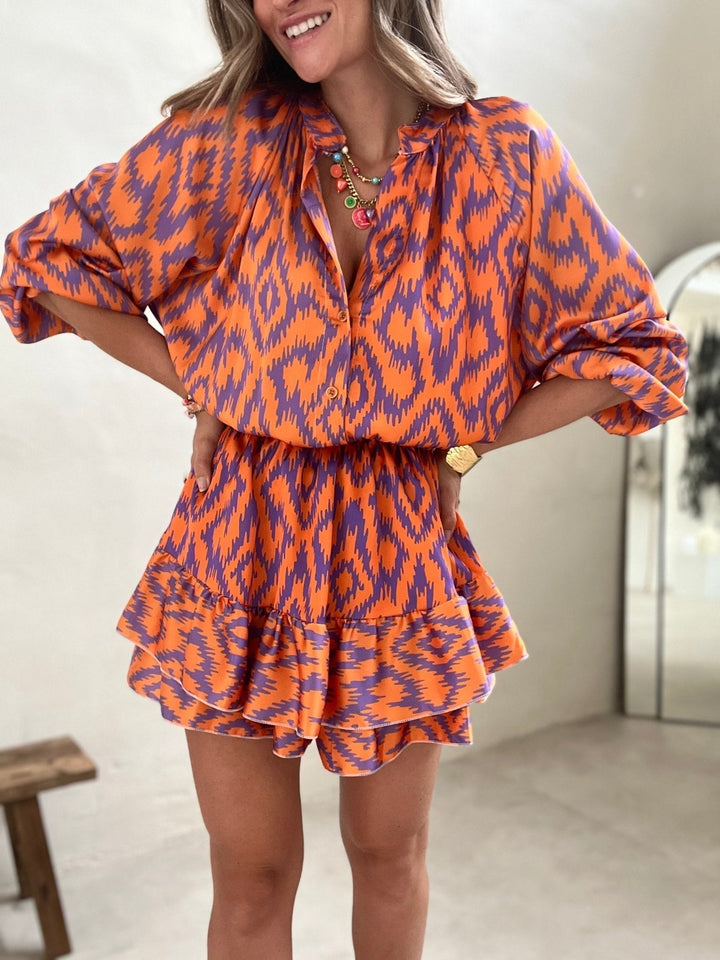 Robe Bohème – Coupe Fluide & Imprimé Ikat Authentique
