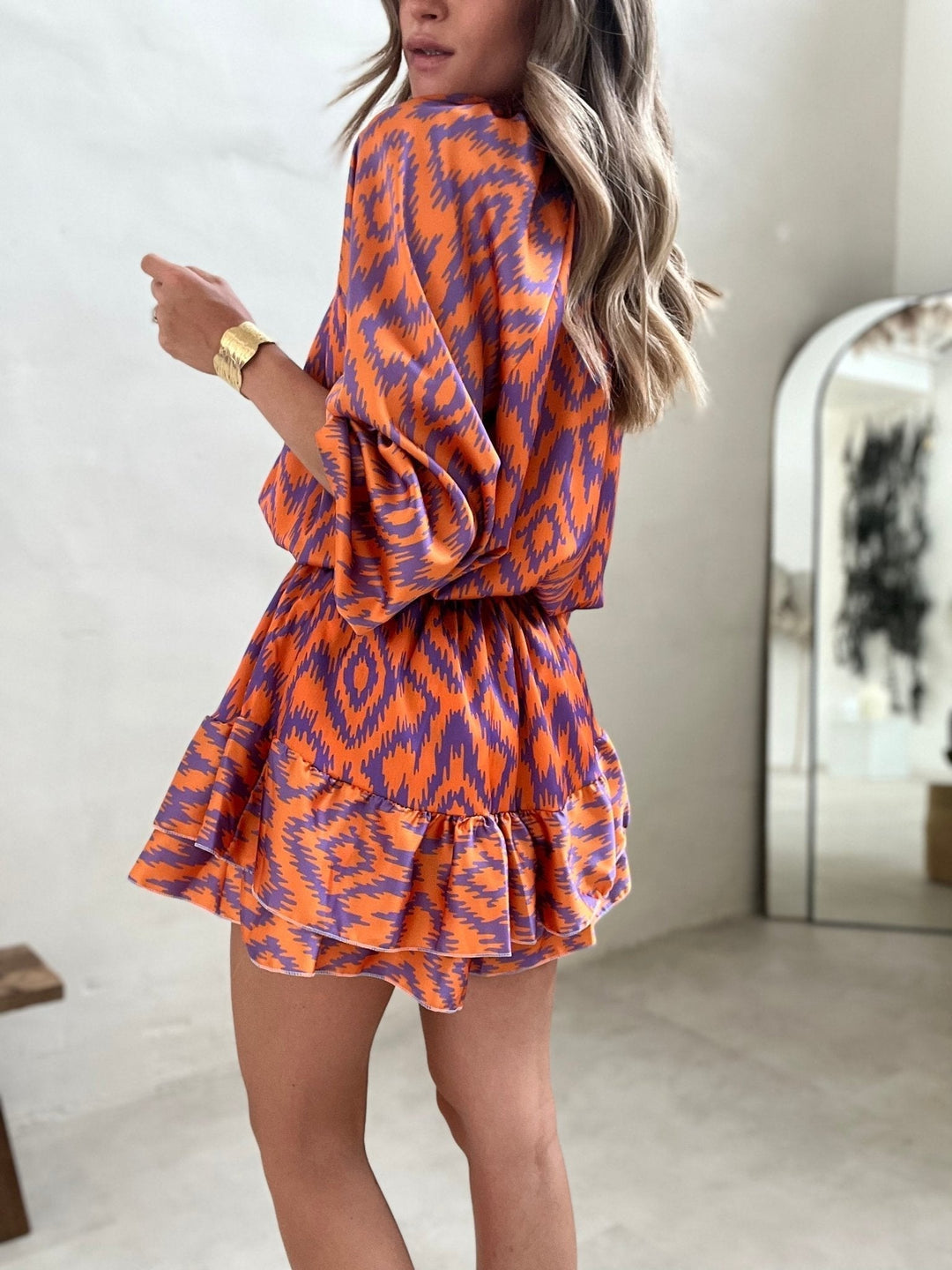 Robe Bohème – Coupe Fluide & Imprimé Ikat Authentique