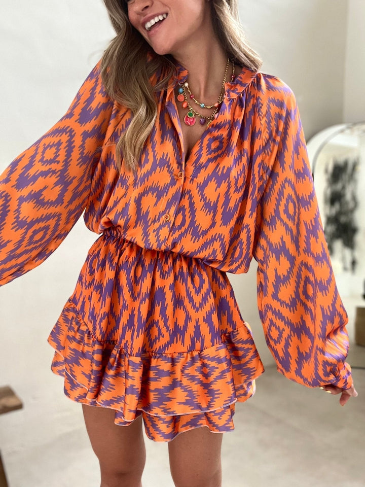 Robe Bohème – Coupe Fluide & Imprimé Ikat Authentique