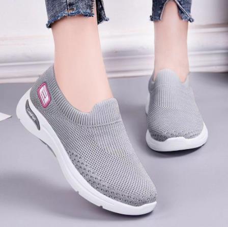 Dynaflex | Baskets Slip-On Maille Respirante Semelle Épaisse Légères Confort Marche Sport Pour Femme