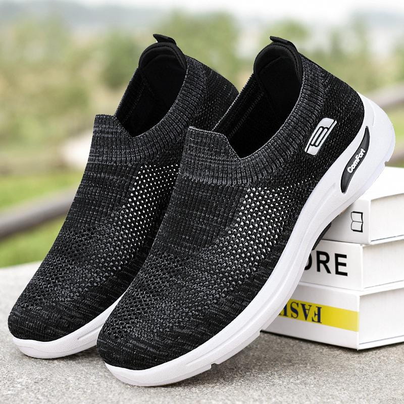 Dynaflex | Baskets Slip-On Maille Respirante Semelle Épaisse Légères Confort Marche Sport Pour Femme