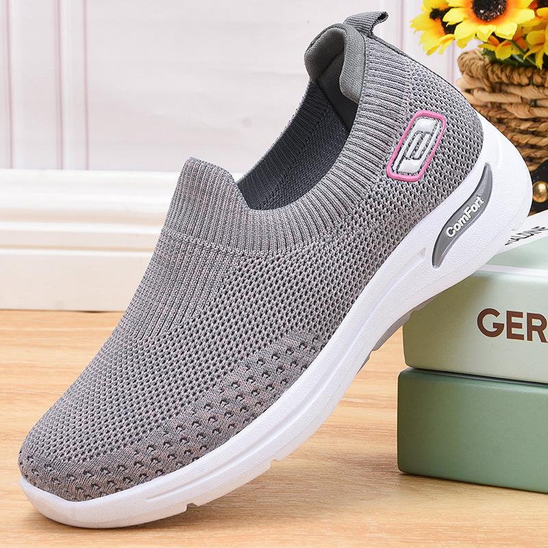 Dynaflex | Baskets Slip-On Maille Respirante Semelle Épaisse Légères Confort Marche Sport Pour Femme