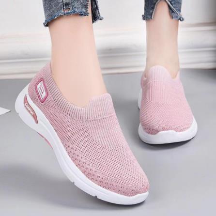 Dynaflex | Baskets Slip-On Maille Respirante Semelle Épaisse Légères Confort Marche Sport Pour Femme