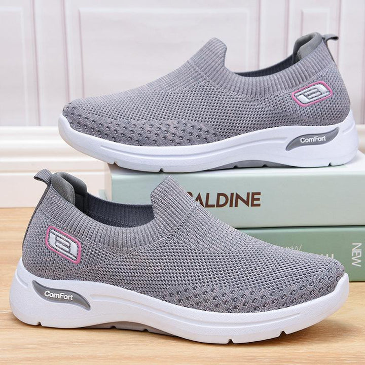 Dynaflex | Baskets Slip-On Maille Respirante Semelle Épaisse Légères Confort Marche Sport Pour Femme