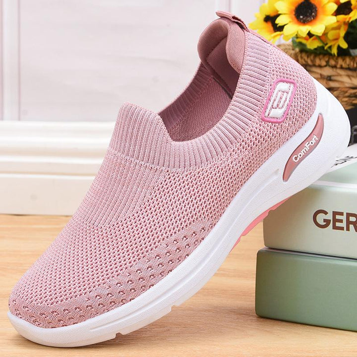 Dynaflex | Baskets Slip-On Maille Respirante Semelle Épaisse Légères Confort Marche Sport Pour Femme