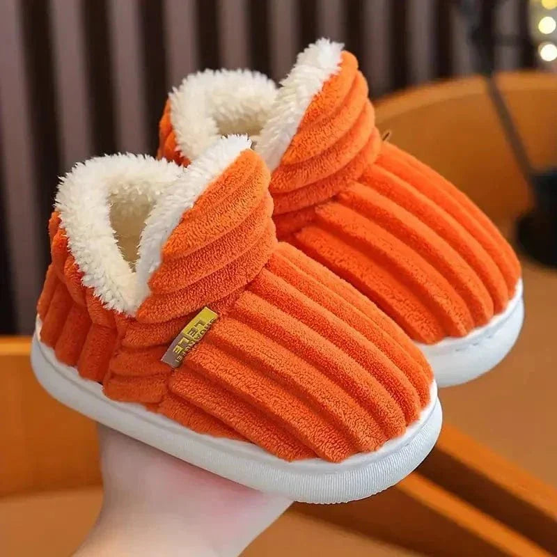 Cosylia | Chaussons Intérieur Extérieur Côtelé Doublure Chaude Semelle Antidérapante Confort Hiver Pour Femme
