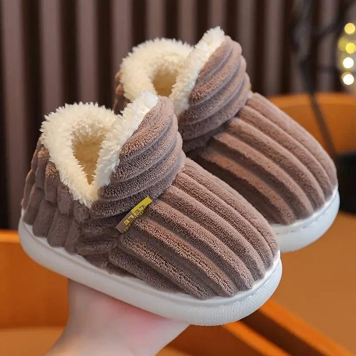 Cosylia | Chaussons Intérieur Extérieur Côtelé Doublure Chaude Semelle Antidérapante Confort Hiver Pour Femme