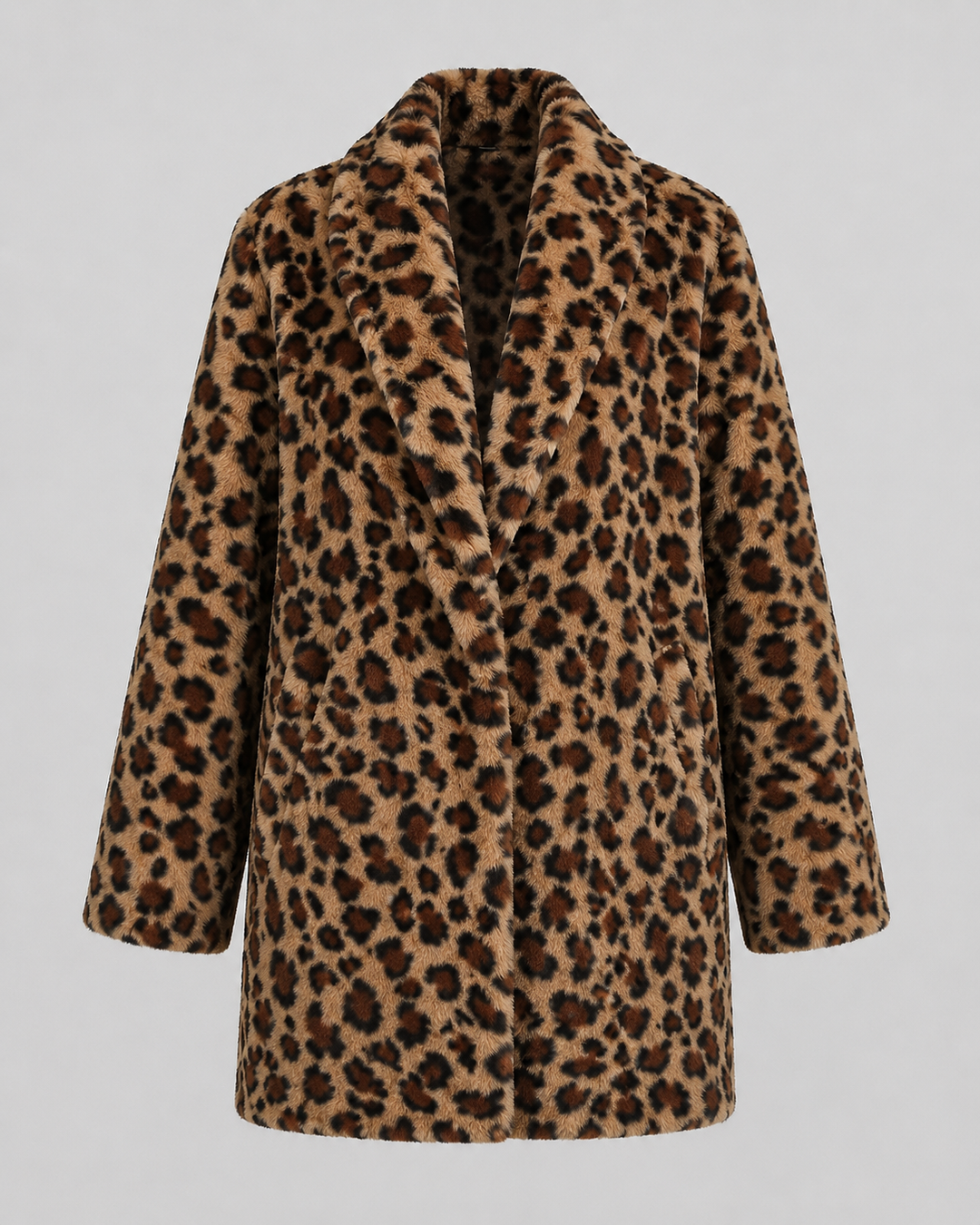 Manteau Long à Imprimé Animal – Léopard