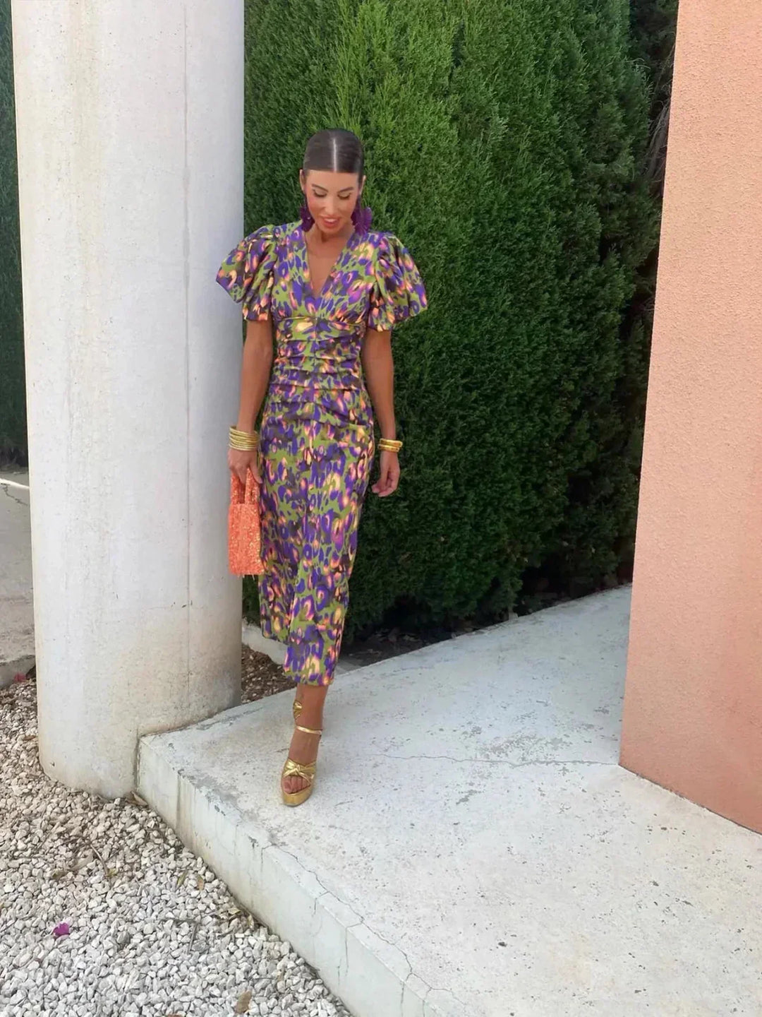 Robe Livia | Coupe Fluide & Imprimé Fleurs Vibrantes d’Été
