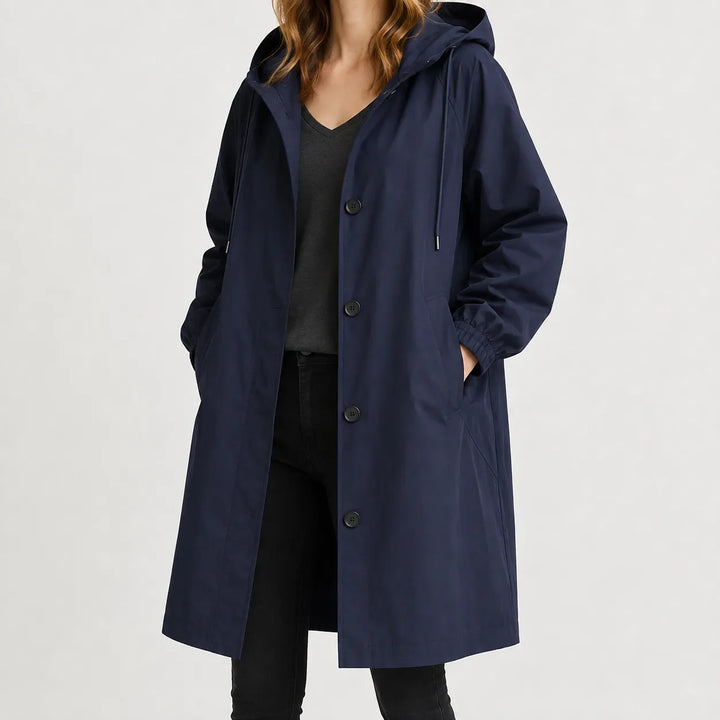 Veste Légère à Capuche – Bleu Marine