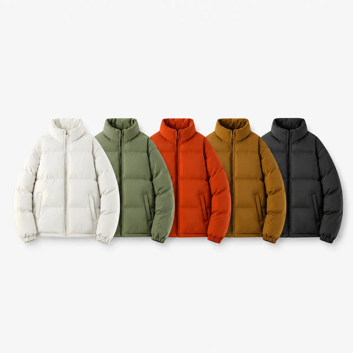 Veste Volumineuse à Col Montant