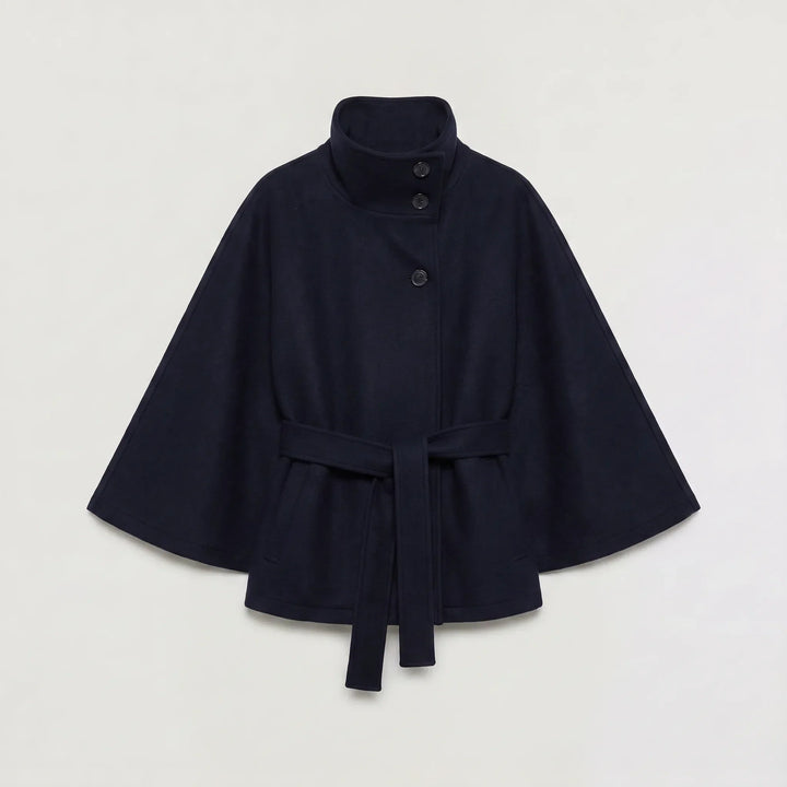 Manteau ceinturé à manches évasées