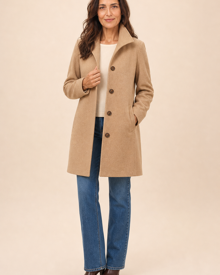 Manteau chic à col tailleur