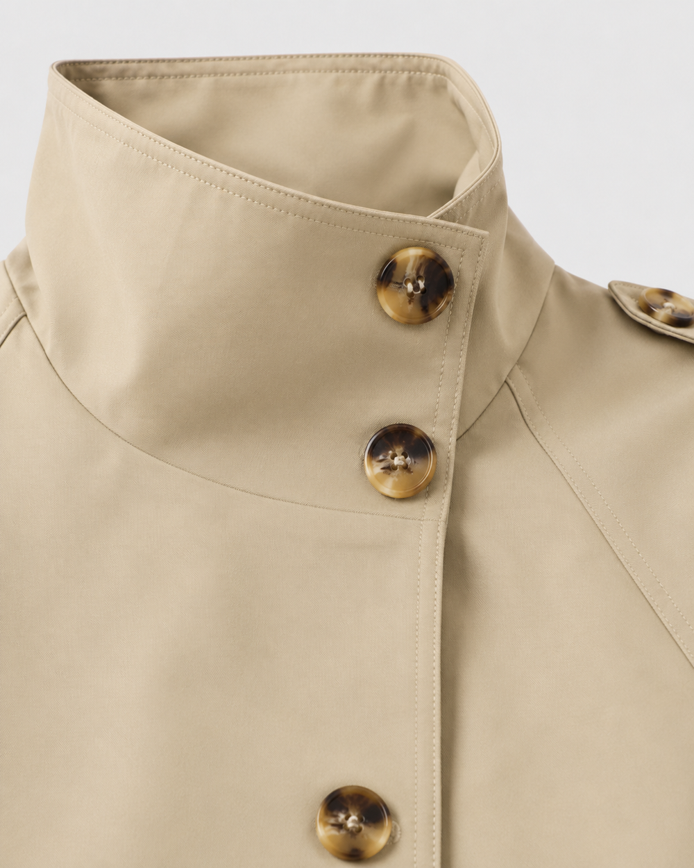 Manteau Court à Double Boutonnage