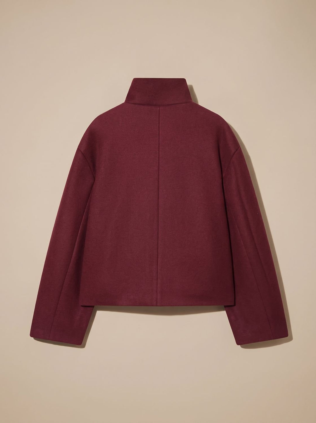 Manteau Court Chic à Col Montant
