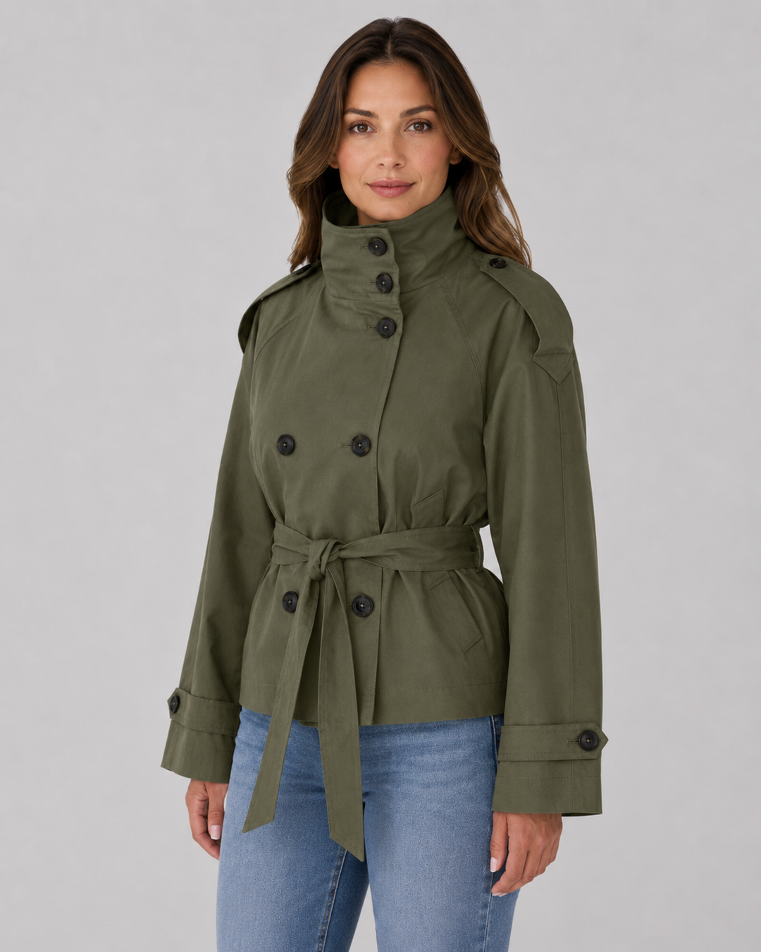 Manteau Court Style Trench