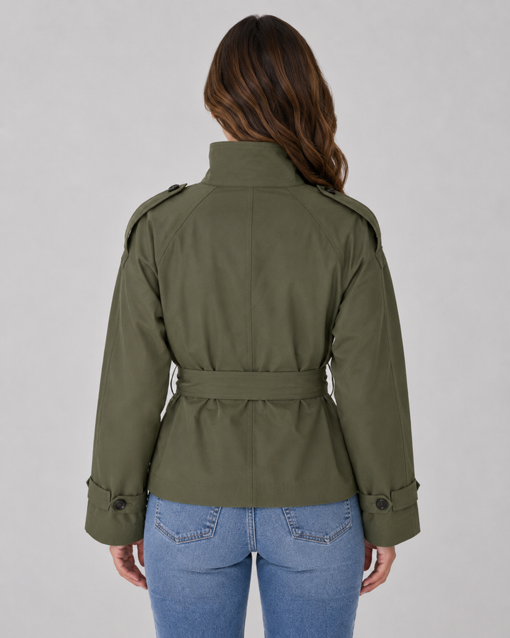 Manteau Court Style Trench