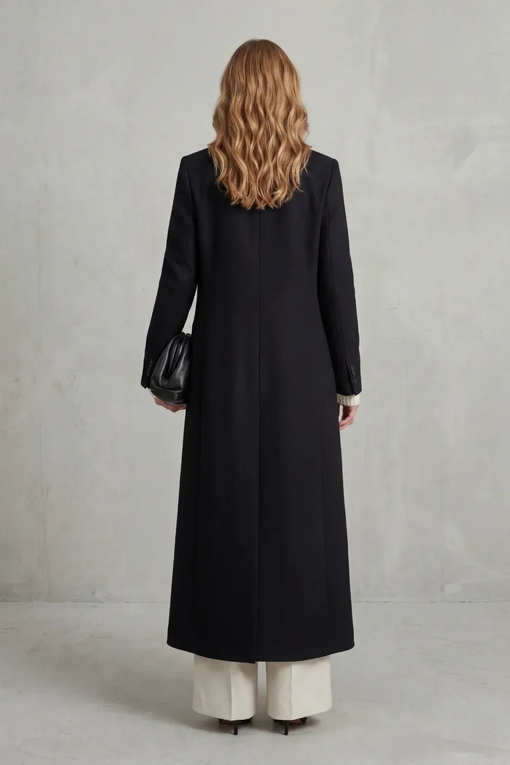 Manteau Croisé Coupe Longue