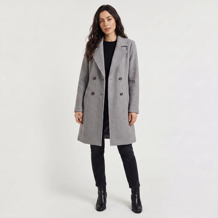 Manteau croisé coupe tailleur