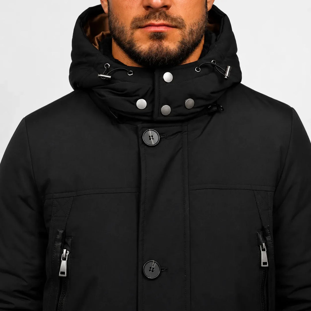 Manteau d'Hiver Homme à Capuche