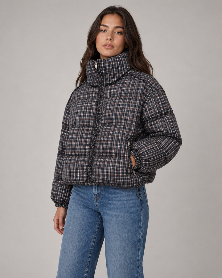 Manteau d'Hiver à Carreaux