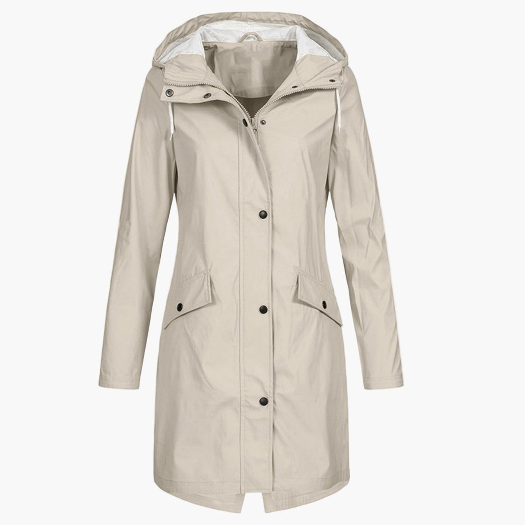 Manteau de Mi-saison à Capuche – Beige